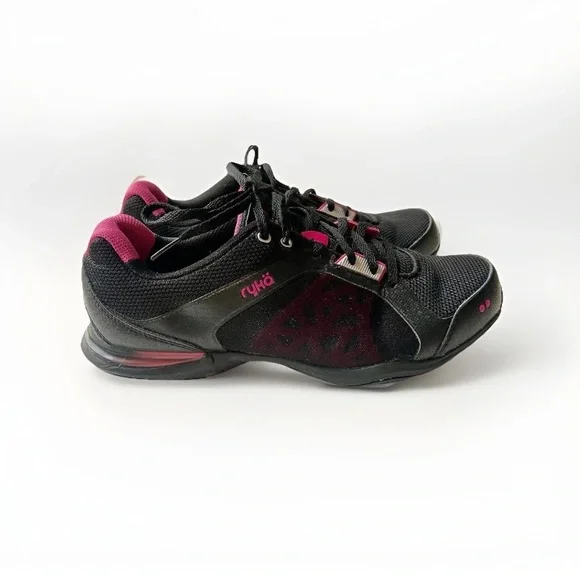 Ryka Exertion Running Shoes Women’s SZ 8W black‎ and pink EUC preppy Athleisure - Picture 4 of 8